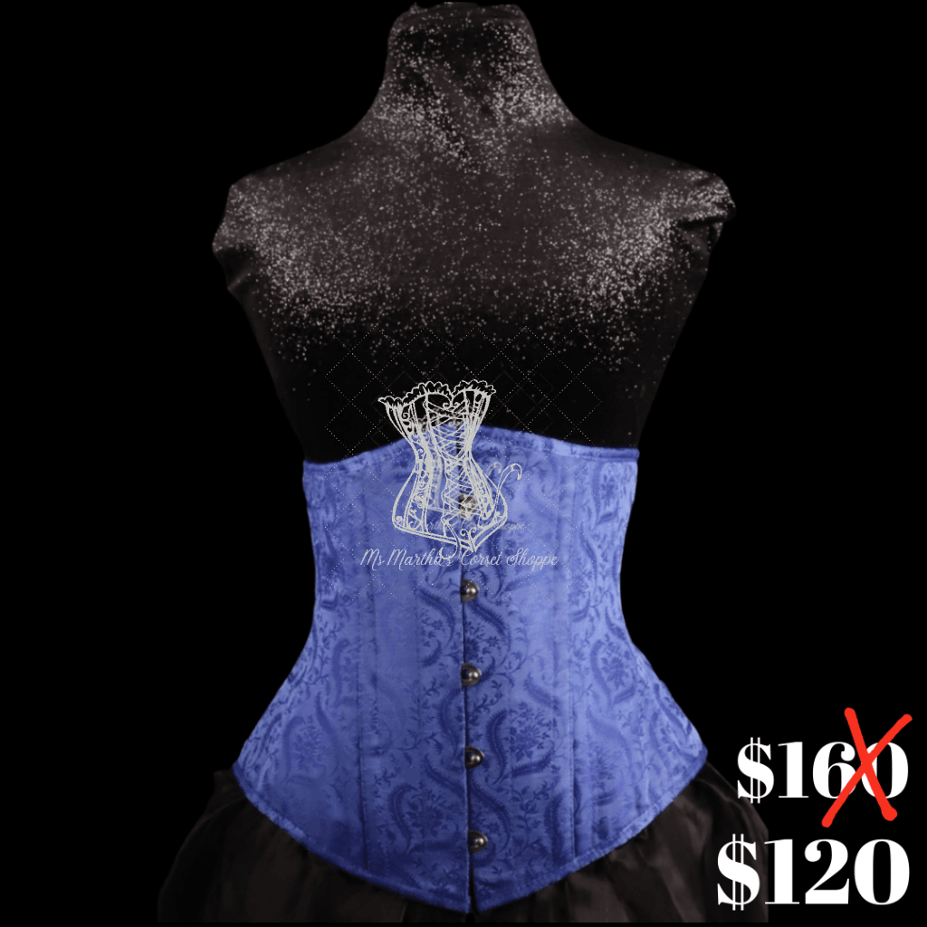 Blue Silk Underbust Corset – Ms. Martha's Corset Shoppe