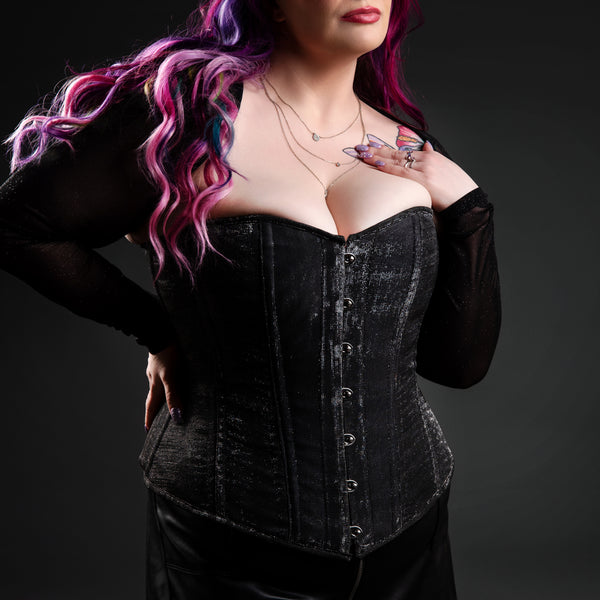 ☆23SS☆【WOOALONG】☆Color mixed corset sheer to.p☆ Silk Sparkle Overbust Cincher – The New Ms. Martha's Corset