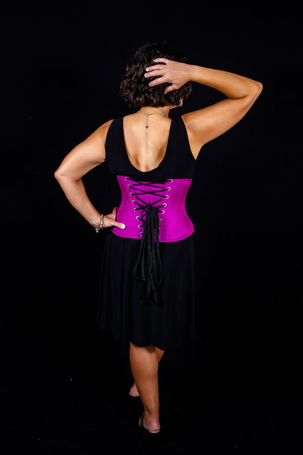 Silk Underbust Cincher; Purple Underbust