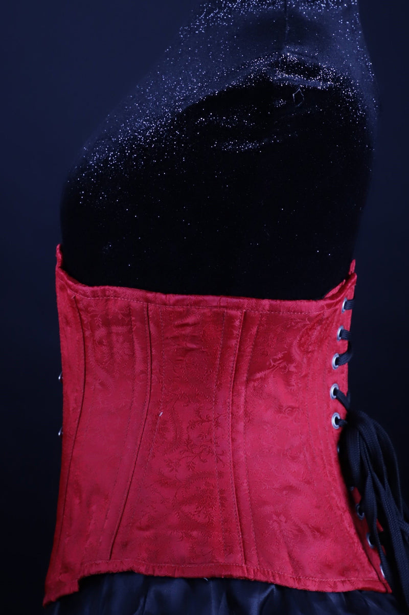 Silk Underbust Red Corset