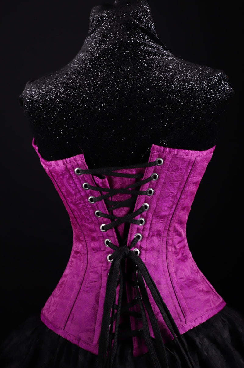Silk Overbust Purple Corset