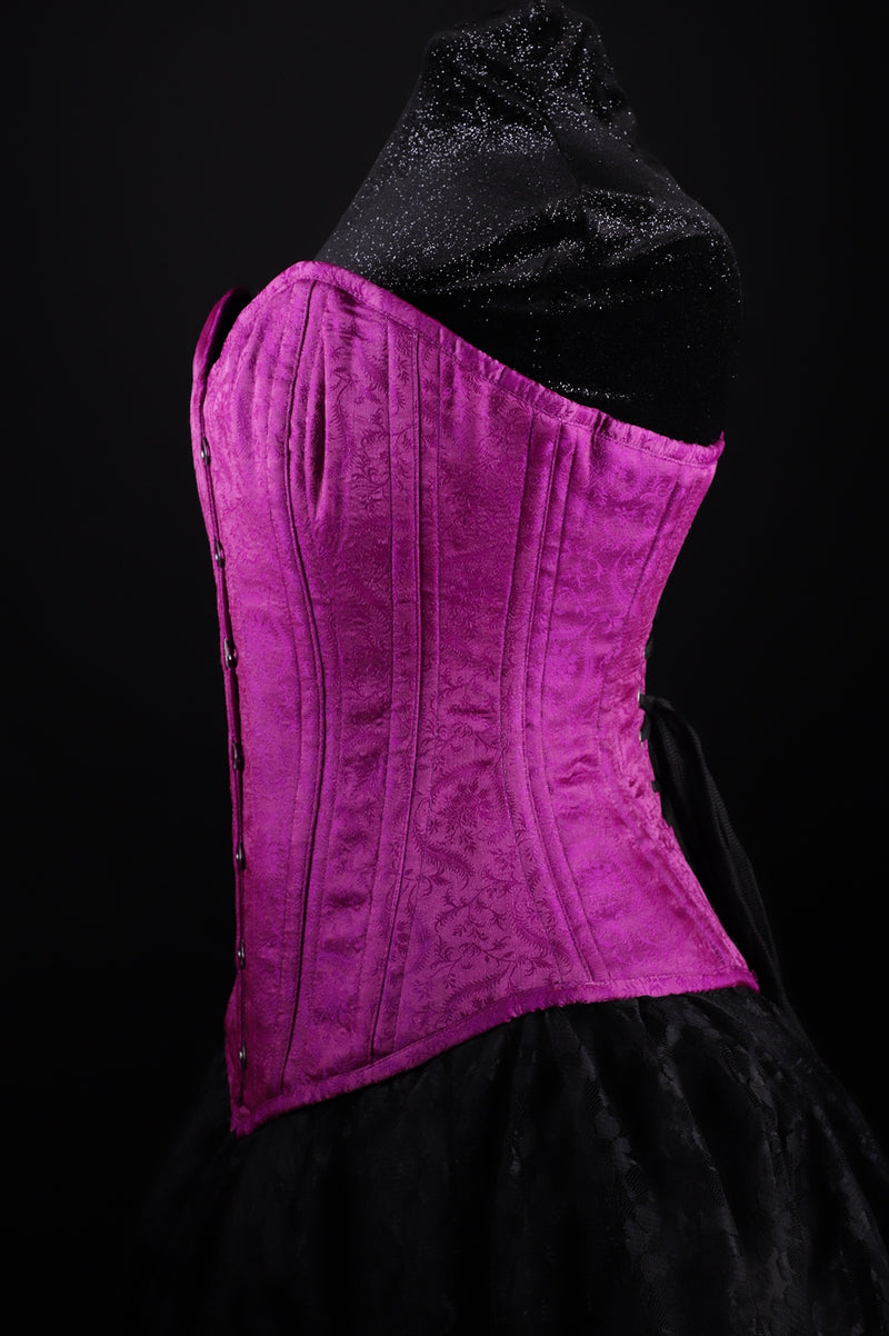Silk Overbust Purple Corset