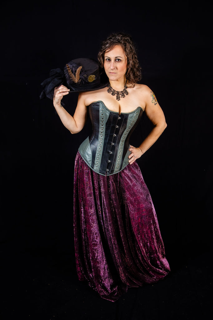 Leather Studded Corset Cincher – The New Ms. Martha's Corset