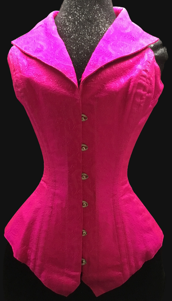 Pink Silk Corsevest | Ms. Martha's Corset Shoppe