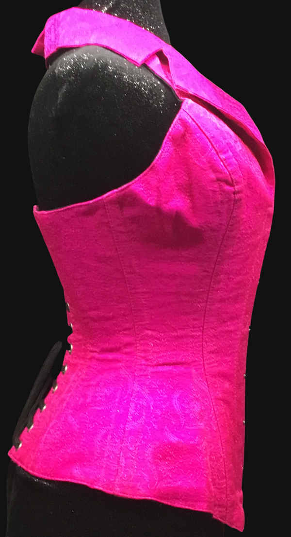 Pink Silk Corsevest | Ms. Martha's Corset Shoppe