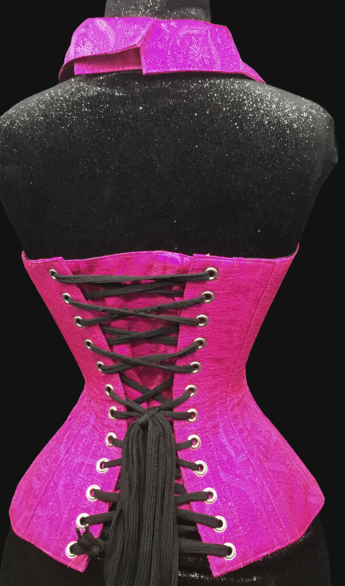 Pink Silk Overbust Corset | Ms. Martha's