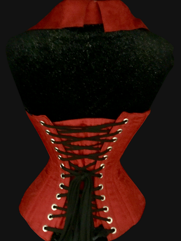 Red Silk Corsevest | Ms. Martha's Corset Shoppe