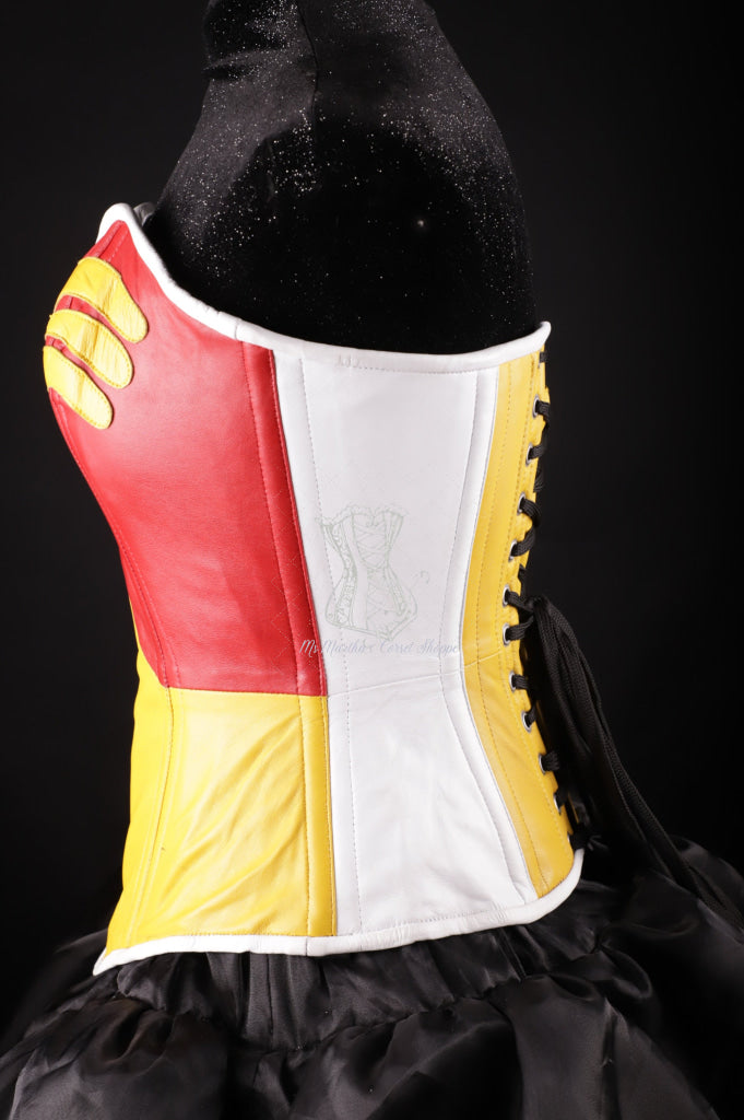 W Leather Corset Overbust