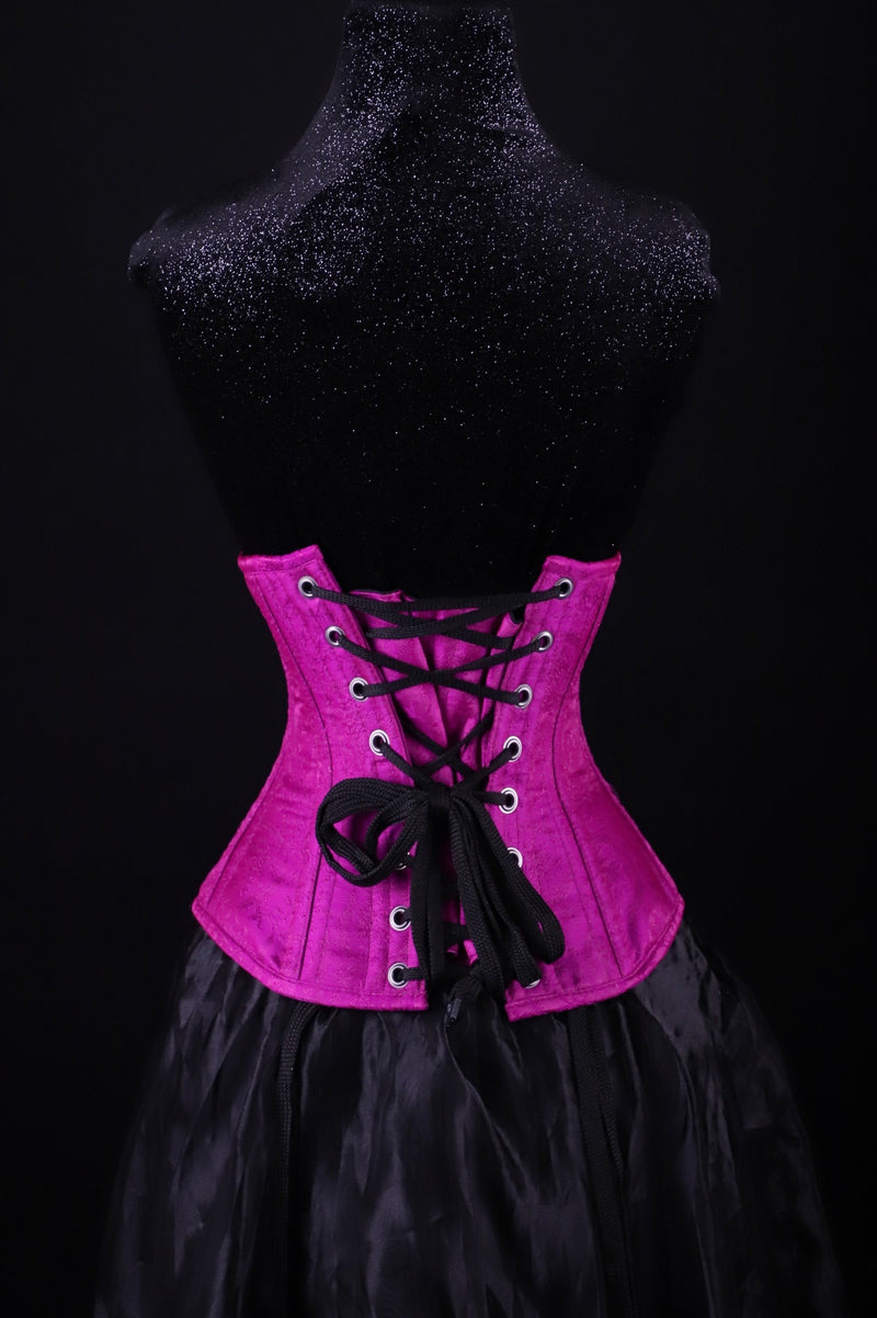 Silk Underbust Pink Corset