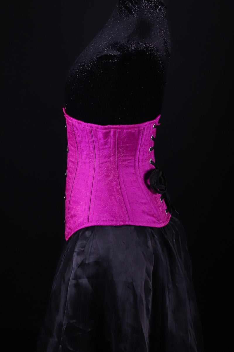 Silk Underbust Pink Corset