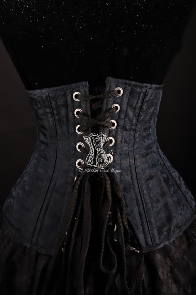 Silk Overbust Black Corset