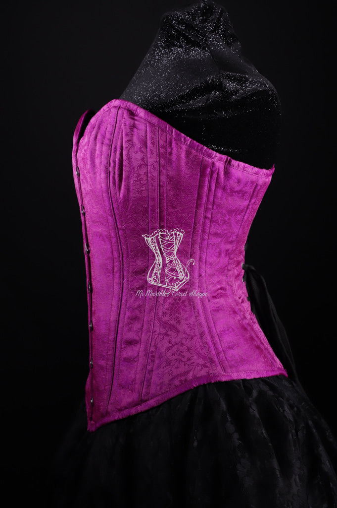 Silk Overbust Purple Corset