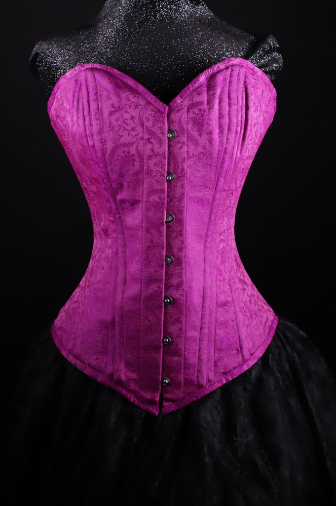 Silk Overbust Purple Corset