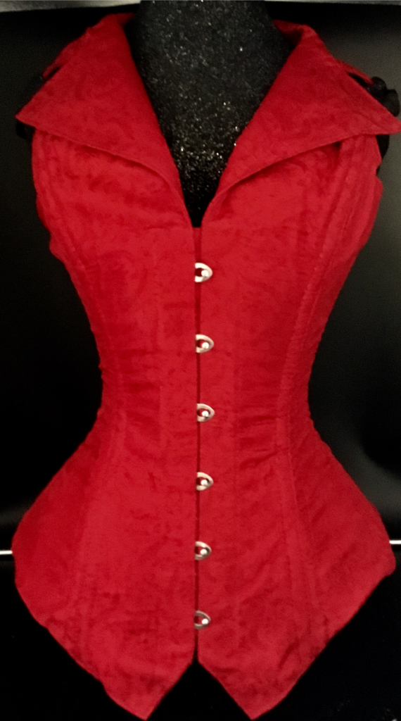 Red Silk Corsevest | Ms. Martha's Corset Shoppe