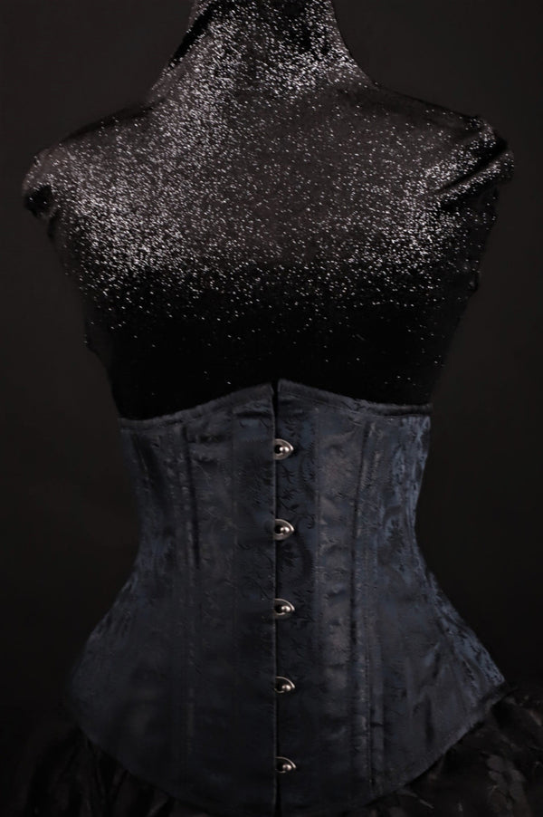 Silk Underbust Black Corset