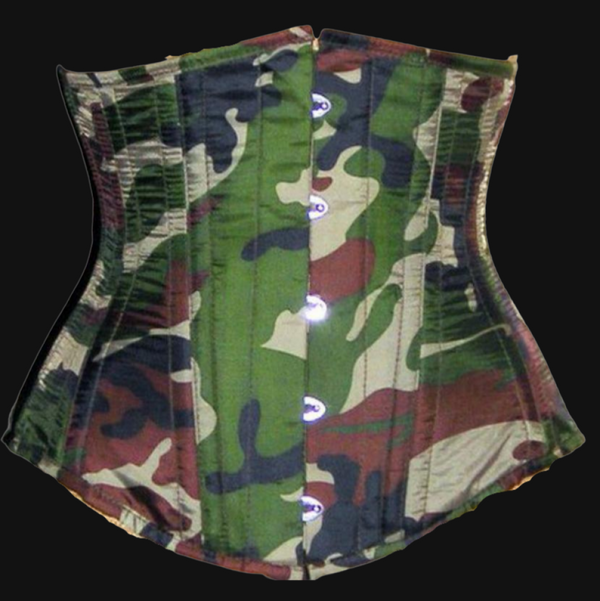 Camo Silk Cincher | Ms. Martha's Corset Shoppe