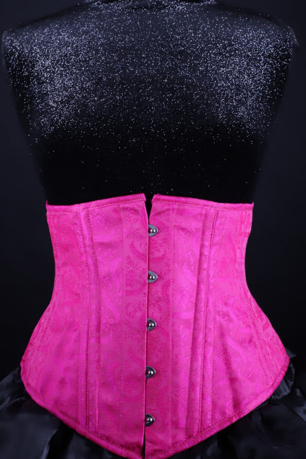 Silk Underbust Pink Corset