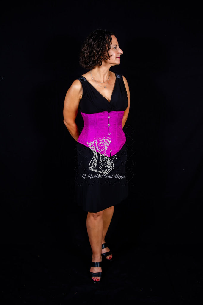 Silk Underbust Cincher; Purple Underbust