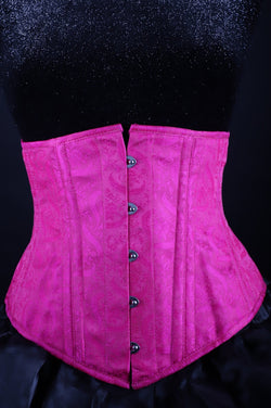 Silk Underbust Purple Corset