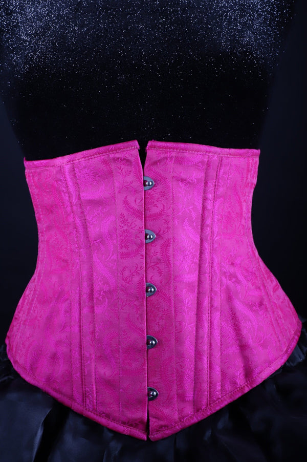 Silk Underbust Purple Corset