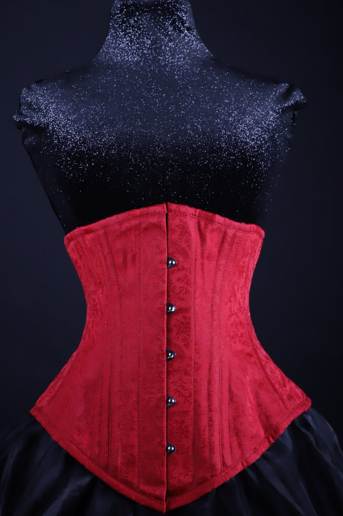 Silk Underbust Red Corset
