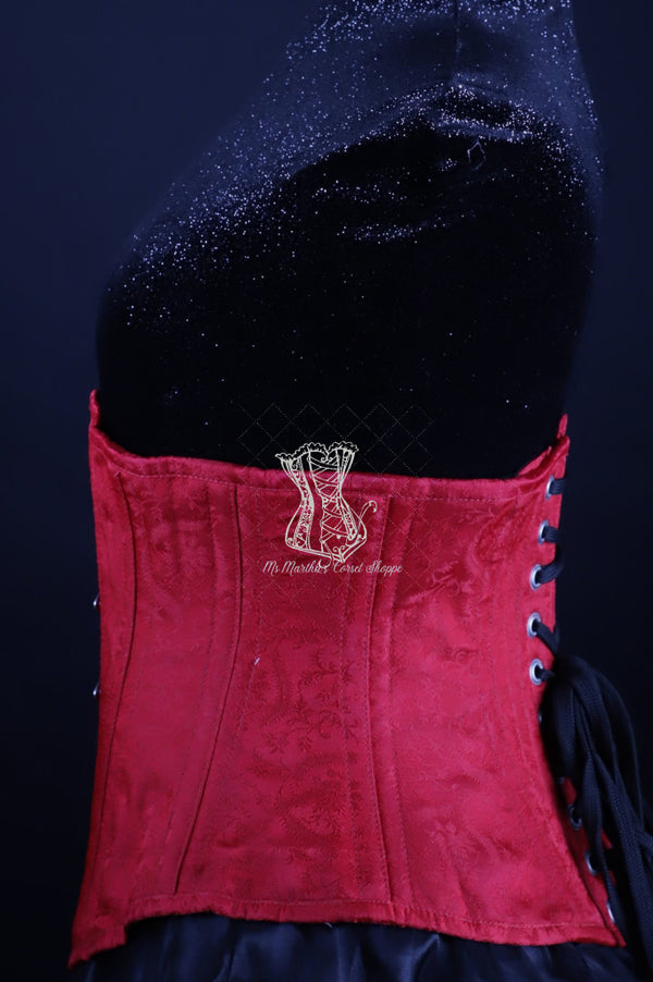 Silk Underbust Red Corset