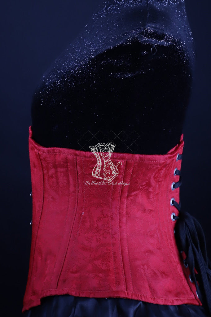 Silk Underbust Red Corset