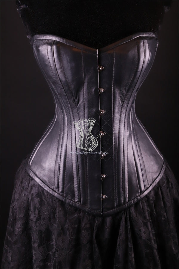Best Black Leather Corset Overbust