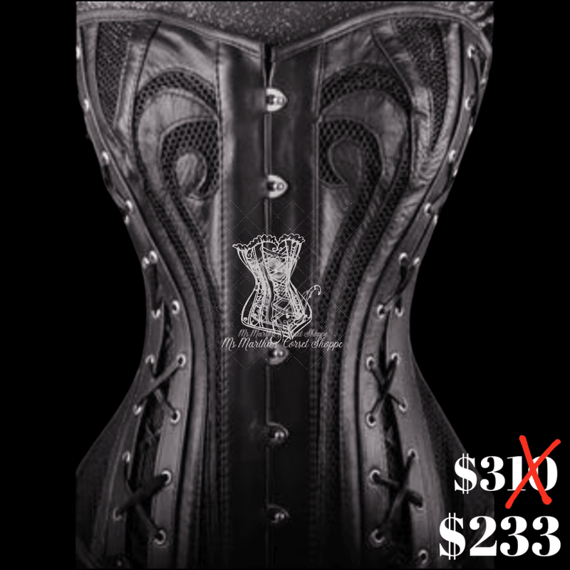 Products :: leather corset waist cincher