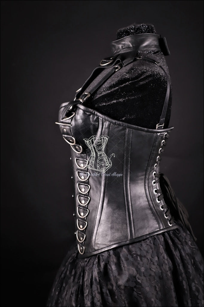 Made to Fit Leather Underbust Corset Neck Collar