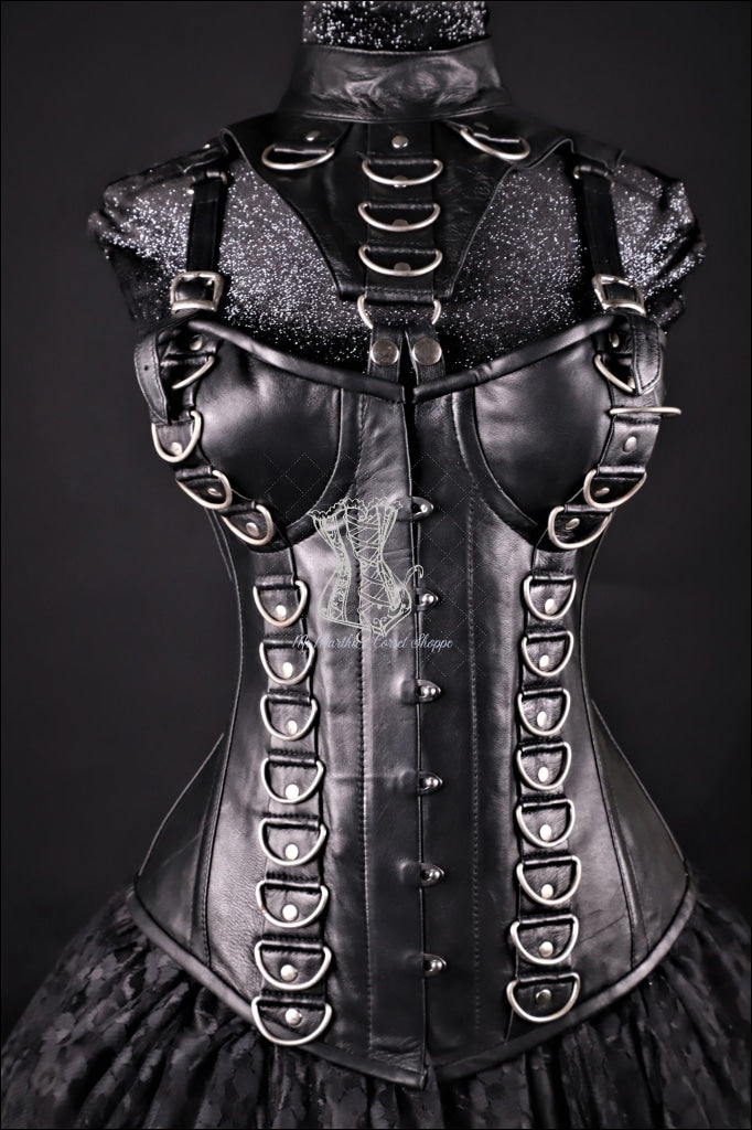 D-Ring Leather With Collar – Ms. Martha's Corset Shoppe