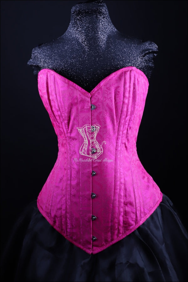 Pink Silk Overbust Corset – Ms. Martha's Corset Shoppe