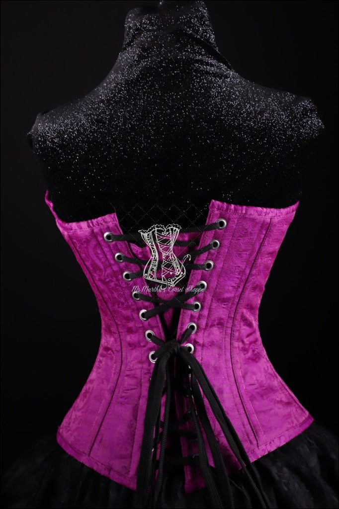 Silk Overbust Purple Corset