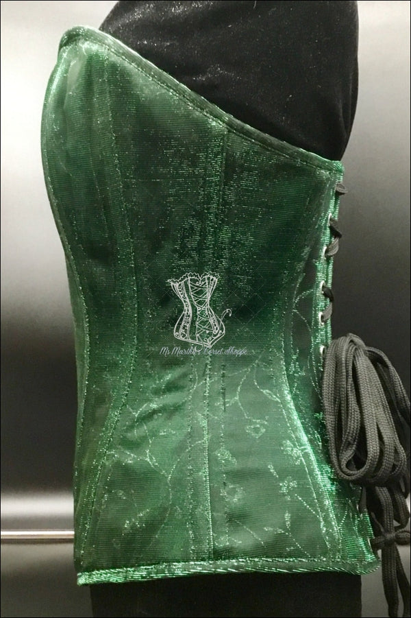 Green/teal Sparkles Corset Overbust