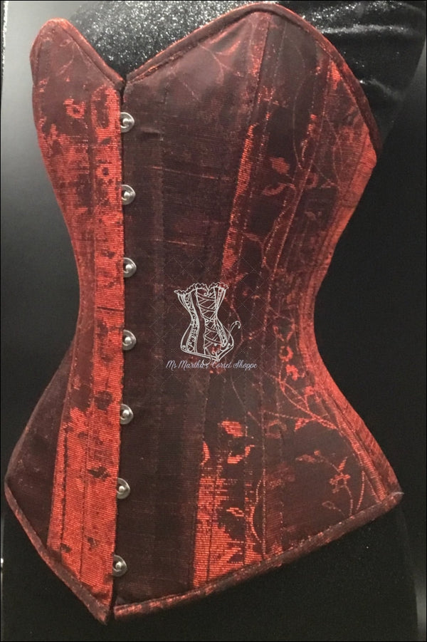 Buy CORSETVOGUE Royal Red Women's Overbust Steel Boned Corset (24