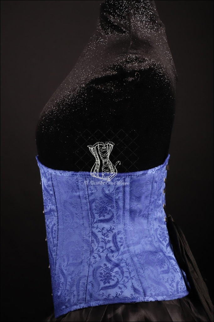 Silk Underbust Blue Corset