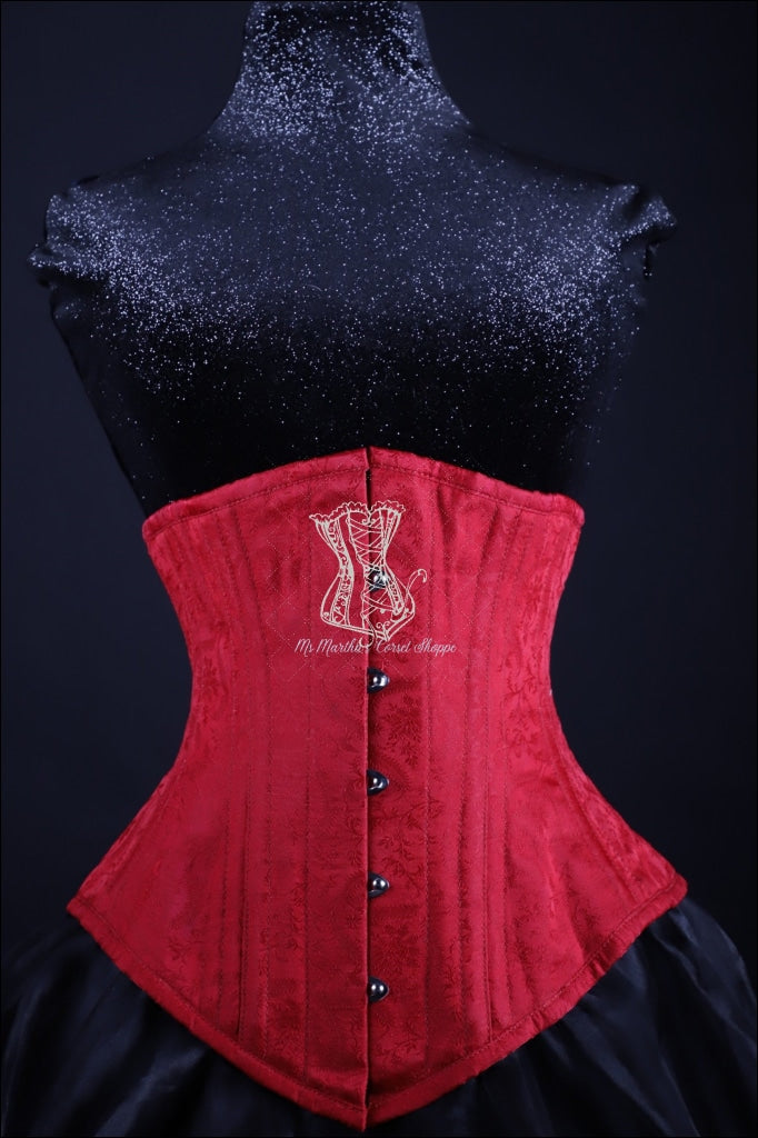 Red Silk Underbust Corset – Ms. Martha's Corset Shoppe