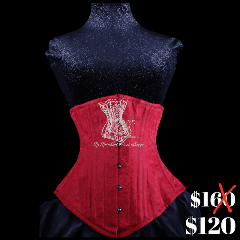 Red Silk Underbust Corset – Ms. Martha's Corset Shoppe