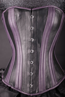 Leather Overbust Corset Purple BEST Collection